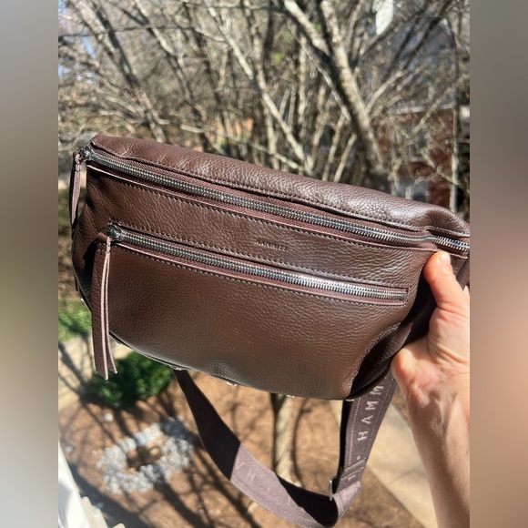 Hammitt Dark Brown Leather Belt Bag